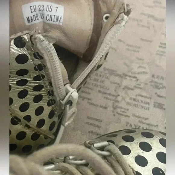 AKID Polka Dot Boots Size 7 - Picture 9 of 10